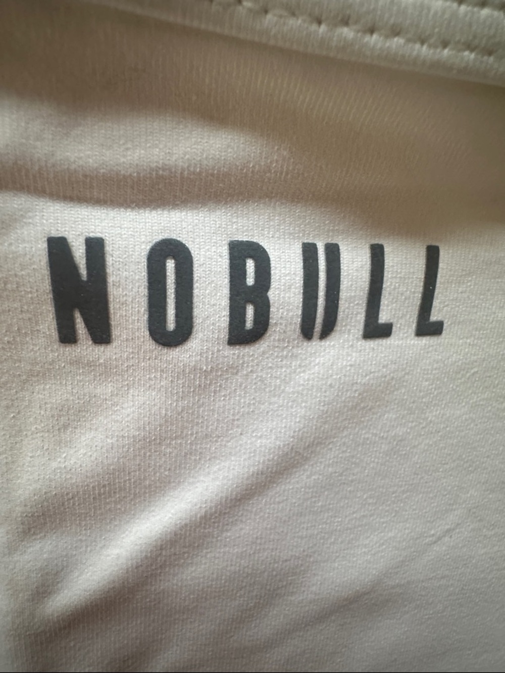 NOBULL White High-Neck Athletic Crop Top - Picture 3 of 5